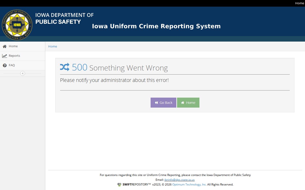 Iowa arrest distribution interface for Chickasaw County records
